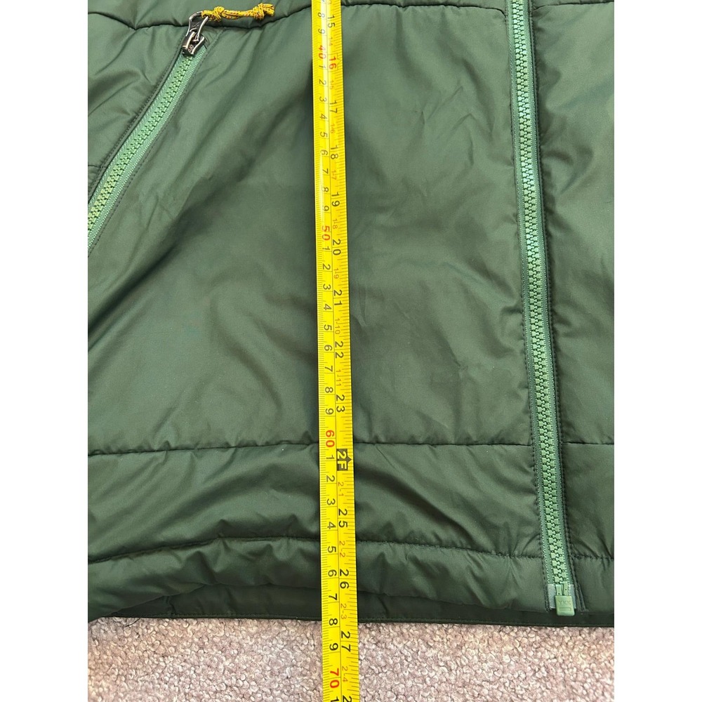 REI Co-op Hooded Puffer Jacket Mens‎ Medium Green Excellent Insulated Hiking - Picture 10 of 15